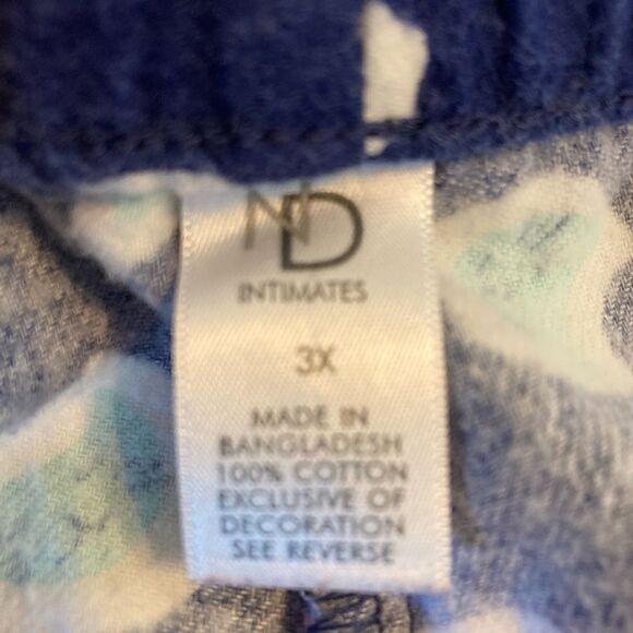 NWOT Cat face print flannel pj bottoms w/ elastic drawstring waist meowy cute - Picture 8 of 9